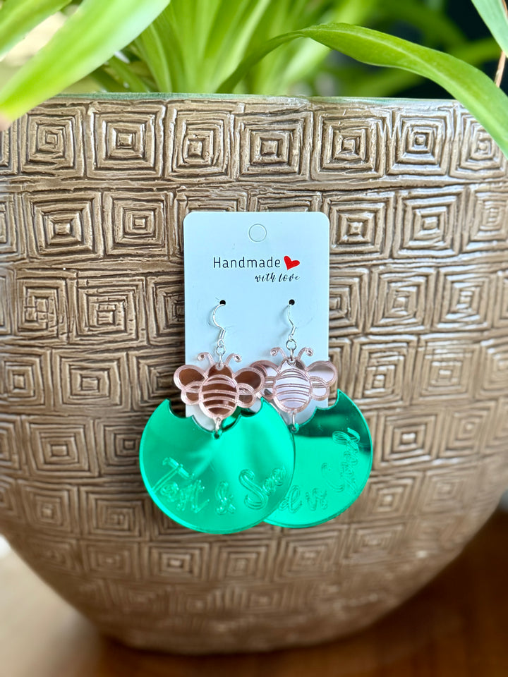 Taste & See — Pink on Green